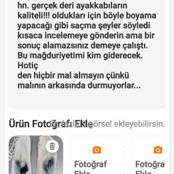 Hotiç Defolu Ayakkabı Gönderdi Ama Telafi Etmiyor