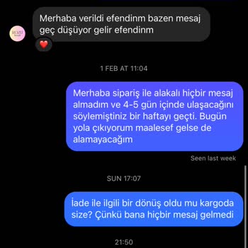 Rozufasshon (Instagram) Ürün Teslimatında Yaşanan Sorunlar