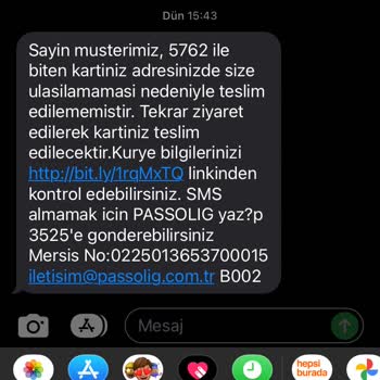 Passo Kart Teslim Sorunu
