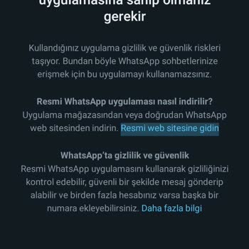 WhatsApp Giremiyorum Engel