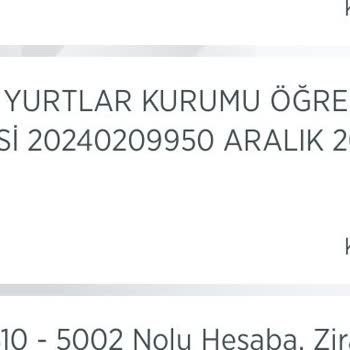 Kredi ve Yurtlar Kurumu Kredi Burs Toplu Ödeme Yatmadı