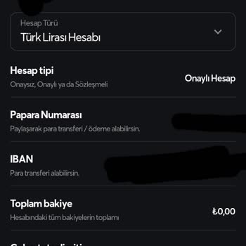 Papara'da Sözleşmeli Hesaba Geçemiyorum