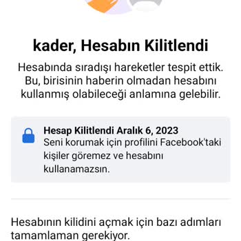 Facebook Hesabım Kilitlendi