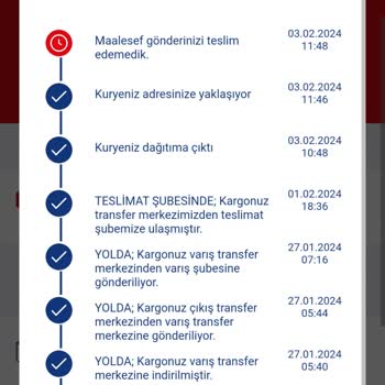 Aras Kargo 4224790962318 Takip Numaralı Teslimat Şikayeti