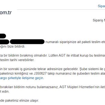 AGT Kurye İle İstanbul İçi Kargonun 4 Günde Teslim Edilememesi