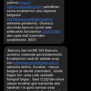 Basvuruistihdam.com.tr Başvuru İstihdam Kimlik Bilgileri Gönderme