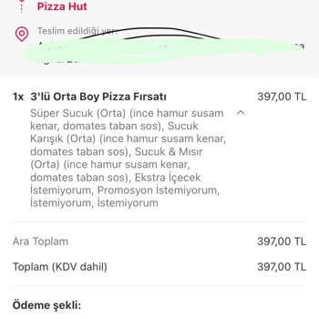 Pizza Hut Dalga Geçer Pizza