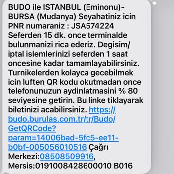 BUDO Online Ücret İadesi Olmadı