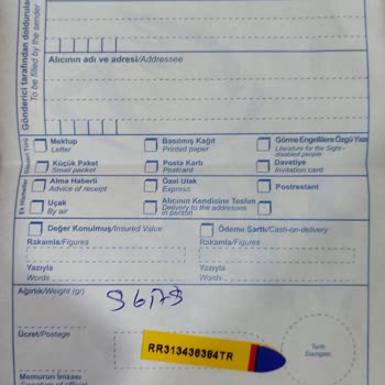 PTT Kargo Norveç'e Ulaşmayan Önemli Evraklarım