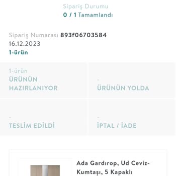 Vivense Teslim Edilmeyen Ürün