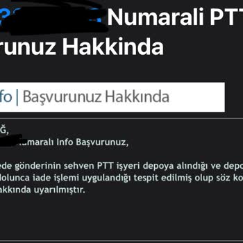 PTT Kargo PTT Keyfi Durumu