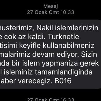 Turk Net Nakil Yapamıyor