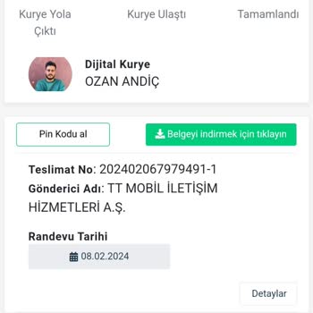 TT Dijitalkurye İle Çalışma
