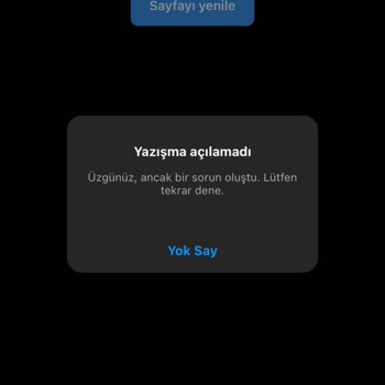 Yupi Instagram'a Giremiyorum Hata Veriyor