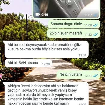Otorapor Masrafımın Telafi Edilmesini Talep Ediyorum.