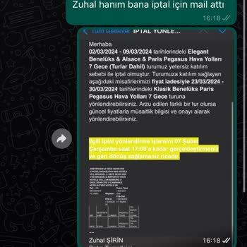 Pronto Tour İademi Sağlamıyor.