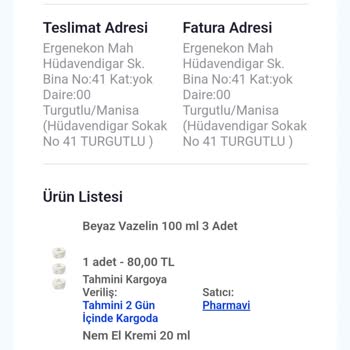 Pazarama Kargom Eksik Geldi