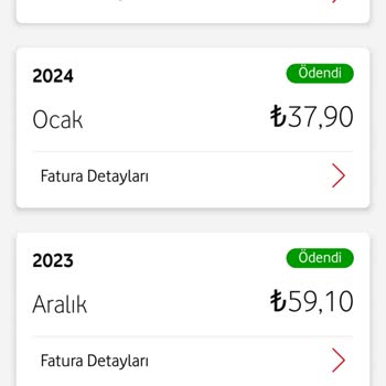 Vodafone Uyumlu 7 GB Tarife Taahhüt Zammı