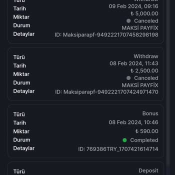 Casinom Para Çekme İşlemi İptal Edildi Ve Engellendim