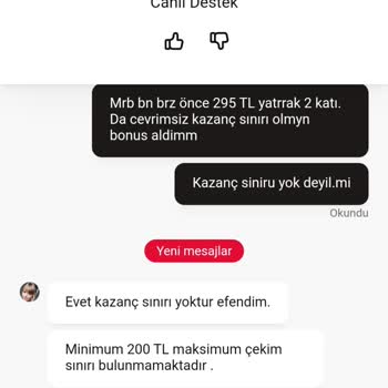 Casinom Para Çekme İşlemi İptal Edildi Ve Engellendim