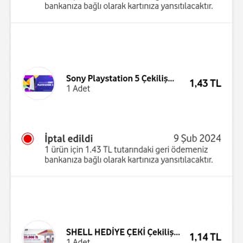 Vodafone Çekiliş Yanımda Çekiliş Hakkı Veriyor Sonra İptal Ediyor.