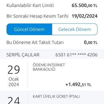 Yapı Kredi Bankası Yılık Kart Aidatı Parası Geri Ödemesi