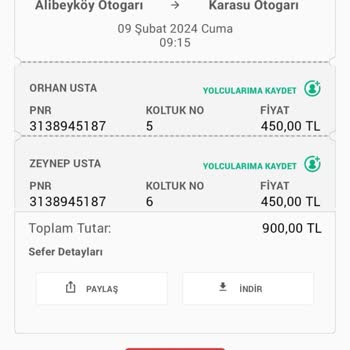 Kamil Koç Habersiz Bilet İptali