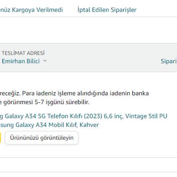 Amazon Ürün İadesi Aylardır Yapılmadı