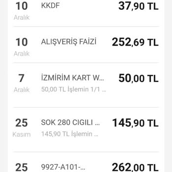 VakıfBank Kredi Kartında Alışveriş Faizi Adı Altında Yapılan Kesinti.