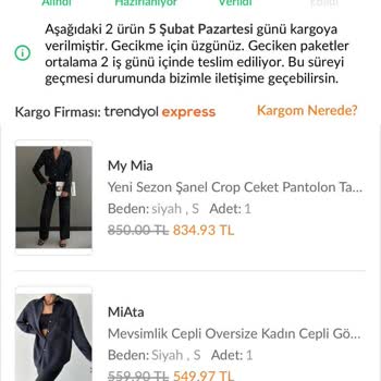 Trendyol Kargo Şirketi Ürün Hasarı