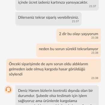 Trendyol Kargo Şirketi Ürün Hasarı
