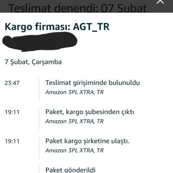 AGT Kurye (aynigunteslim.com) Evdeyken Teslim Edilmeyen Ürün Ve İletişim Sorunu