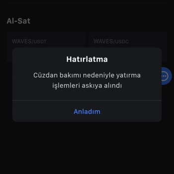 Mexc Waves Ağı Yatırma İşlemleri Askıya Alındı