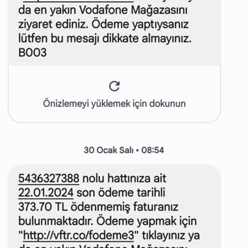 Vodafone Ölmüş Hat Sahibinden Tarifeden Cayma Bedeli Talep Ediyor