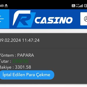 Rbet Hızlı Çekim Sonrası Hesap Hüsranı