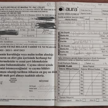 Aura Cebilon Ödeme Yaptığım Halde Ürün Teslim Edilmiyor