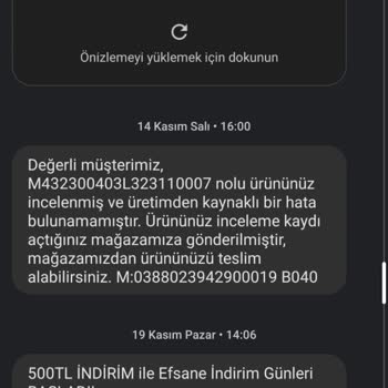 Lumberjack Hatalı Ürün Kabul Alınmadı