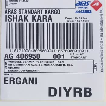 Aras Kargo Ordu Durugöl Şubesi Kafasına Göre Çalışıyor.