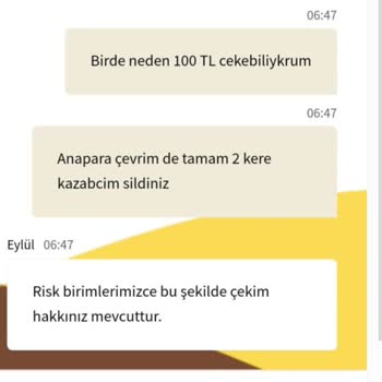 Essbahis Site Kazançlarımı Silip Limit Koydu!