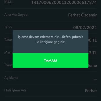 TEB EFT Havale Fast Yapamıyorum
