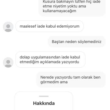 Gardrops Satıcının İade Kabul Etmeme Sorunu