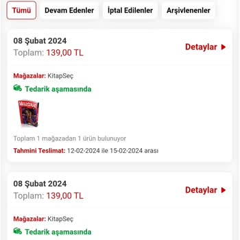 Kitap Seç Satın Aldığım Kitaplar Hala Tedarik Aşamasında