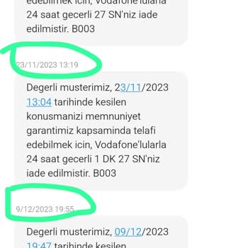 Vodafone Şebeke Sorunu (İstanbul)