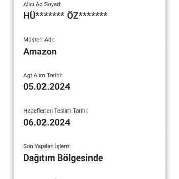 Amazon Ve AGT Kargo Firması