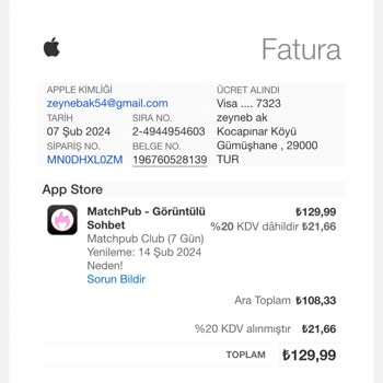 MatchPub Eski Hesabıma Giriş Yapamıyorum