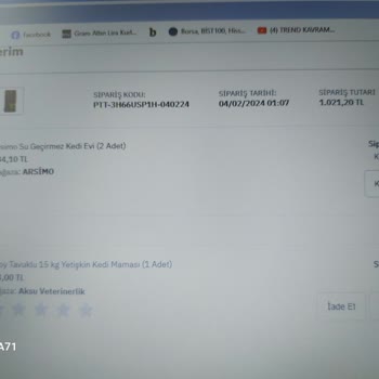 Epttavm. Ödediğim Ürün Bedelini