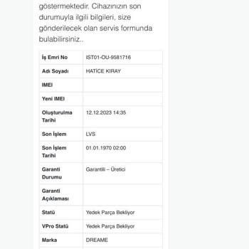 Ouno Service Dreame Robot Süpürge Mağduru Hem Servis Hem Firma Hem De Trendyol