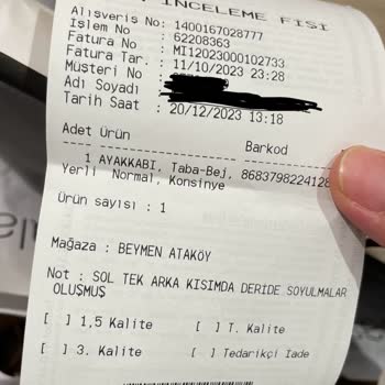 Beymen Ayıplı Ayakkabısını Değiştirmeyi Kabul Etmiyor