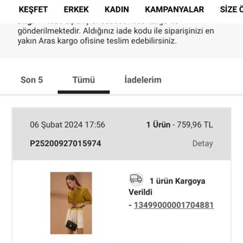 KARGOMsende Pier Cardin Geç Gelen Kargo