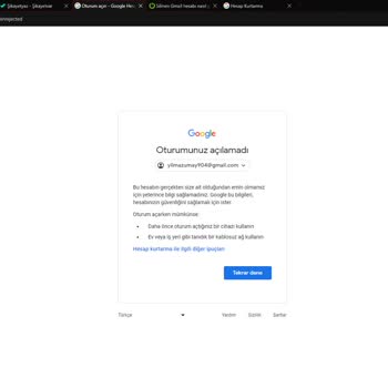Gmail Geri Almam Lazım